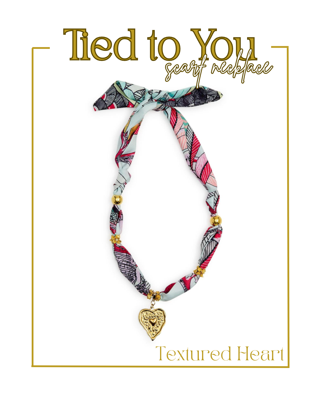 Tied to You Scarf Necklace-Necklaces-Two's Company-The Village Shoppe, Women’s Fashion Boutique, Shop Online and In Store - Located in Muscle Shoals, AL.