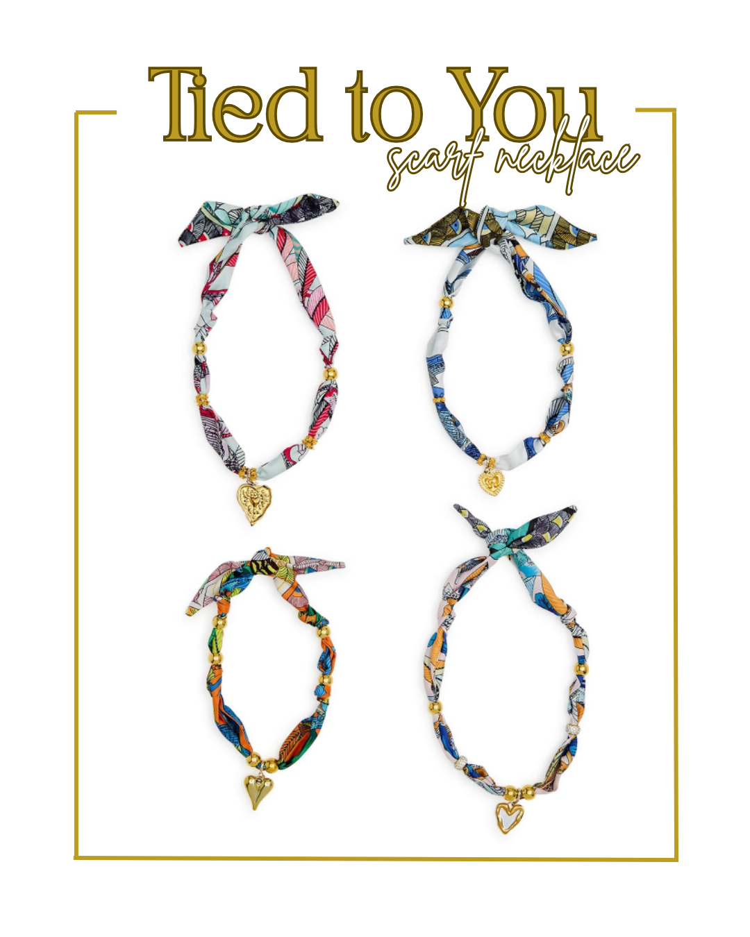 Tied to You Scarf Necklace-Necklaces-Two's Company-The Village Shoppe, Women’s Fashion Boutique, Shop Online and In Store - Located in Muscle Shoals, AL.