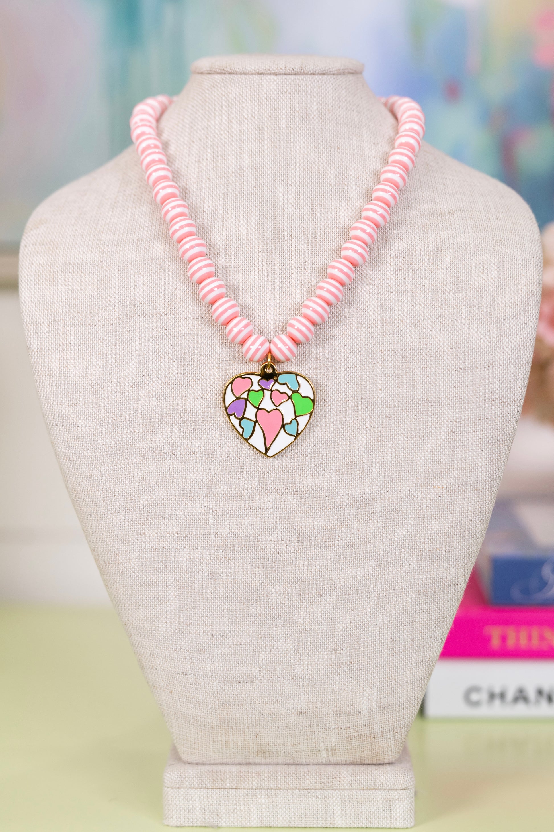 Seaside Stripe Necklace | Hart Designs-Necklaces-Hart Designs-The Village Shoppe, Women’s Fashion Boutique, Shop Online and In Store - Located in Muscle Shoals, AL.