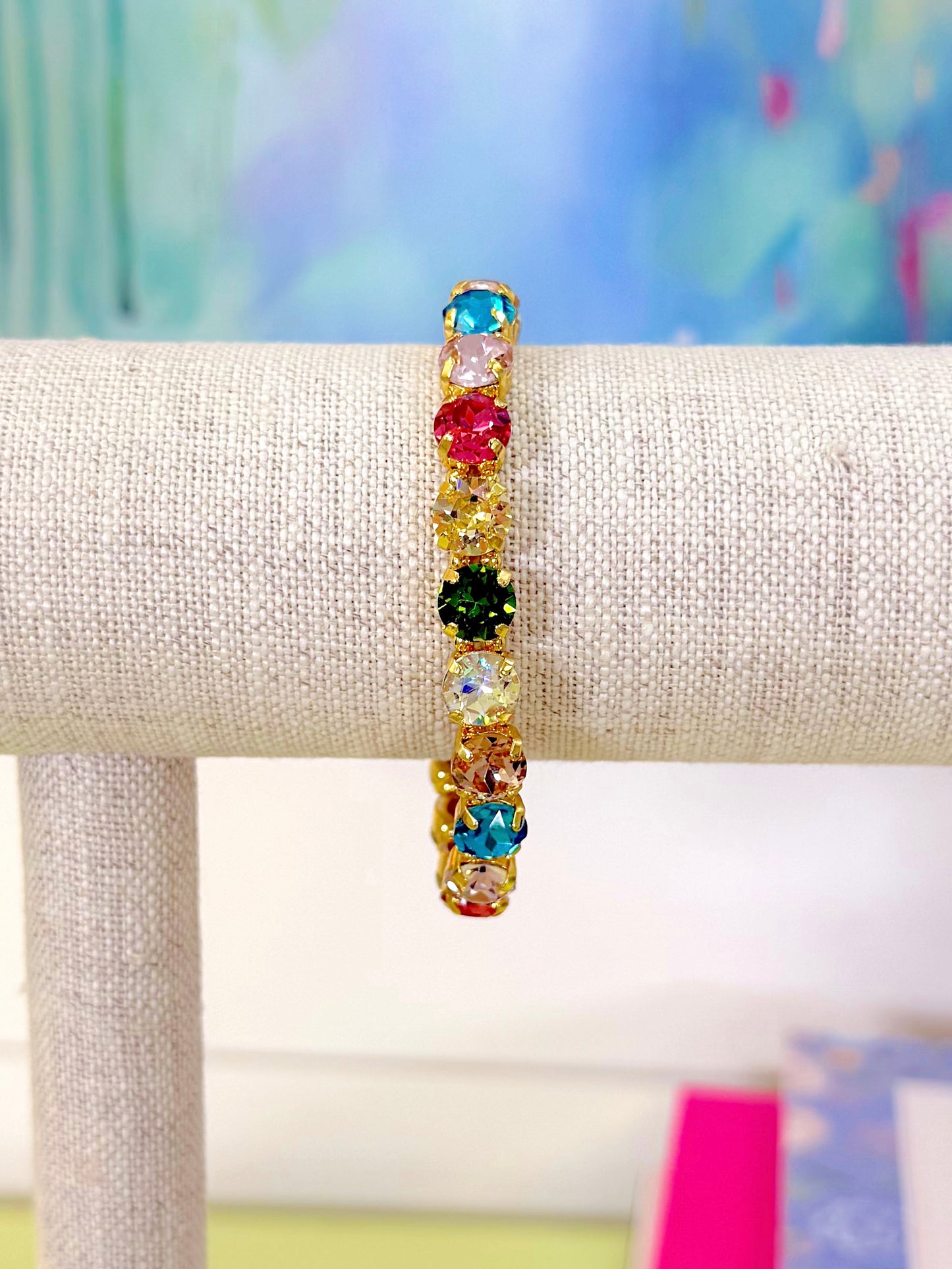 Signature Stone Stretchy Bracelet-Bracelets-AF Design Group-The Village Shoppe, Women’s Fashion Boutique, Shop Online and In Store - Located in Muscle Shoals, AL.