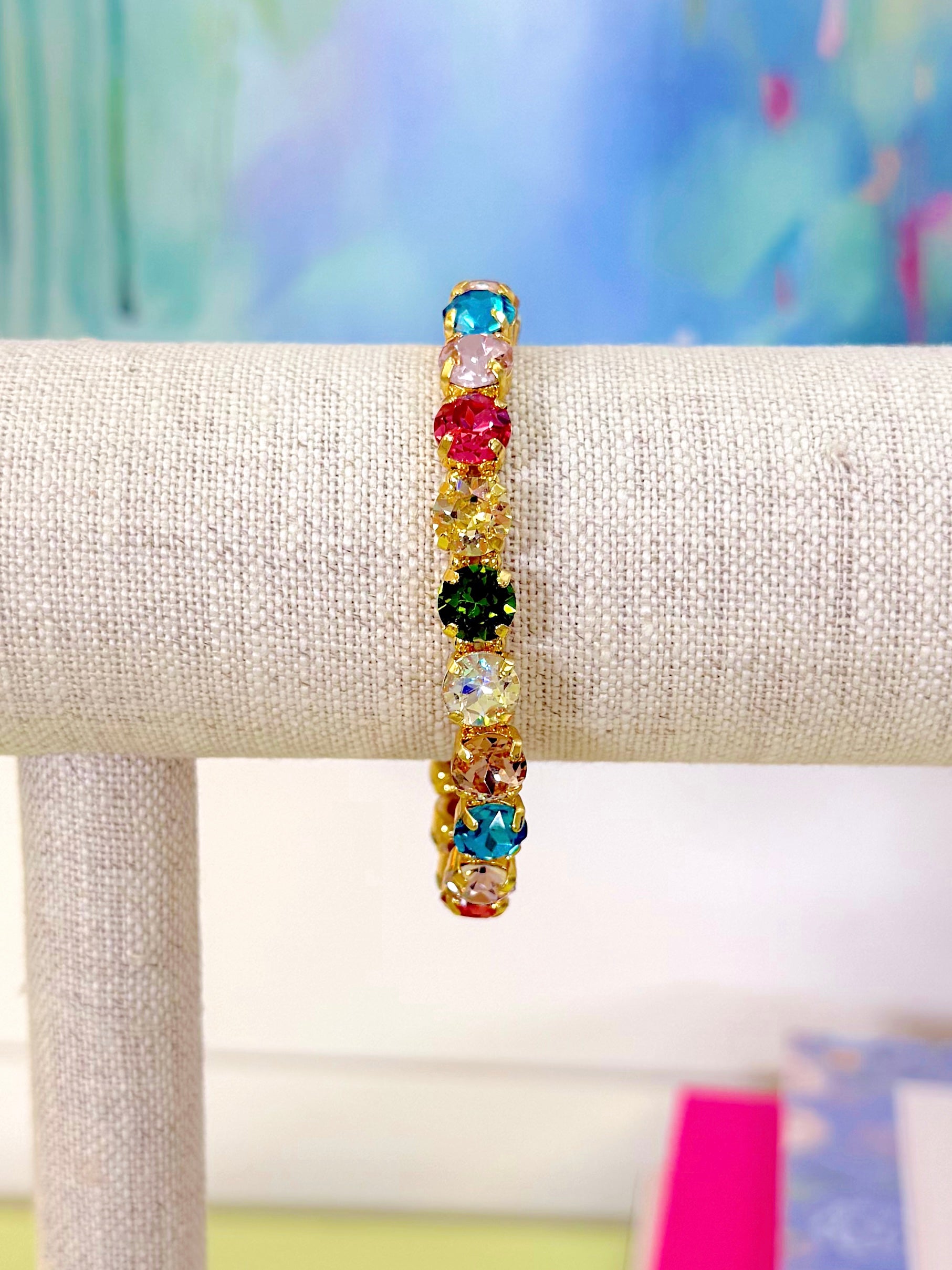 Signature Stone Stretchy Bracelet-Bracelets-AF Design Group-The Village Shoppe, Women’s Fashion Boutique, Shop Online and In Store - Located in Muscle Shoals, AL.
