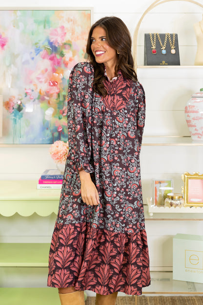 The Daphne Midi Dress-Midi Dress-Umgee-The Village Shoppe, Women’s Fashion Boutique, Shop Online and In Store - Located in Muscle Shoals, AL.