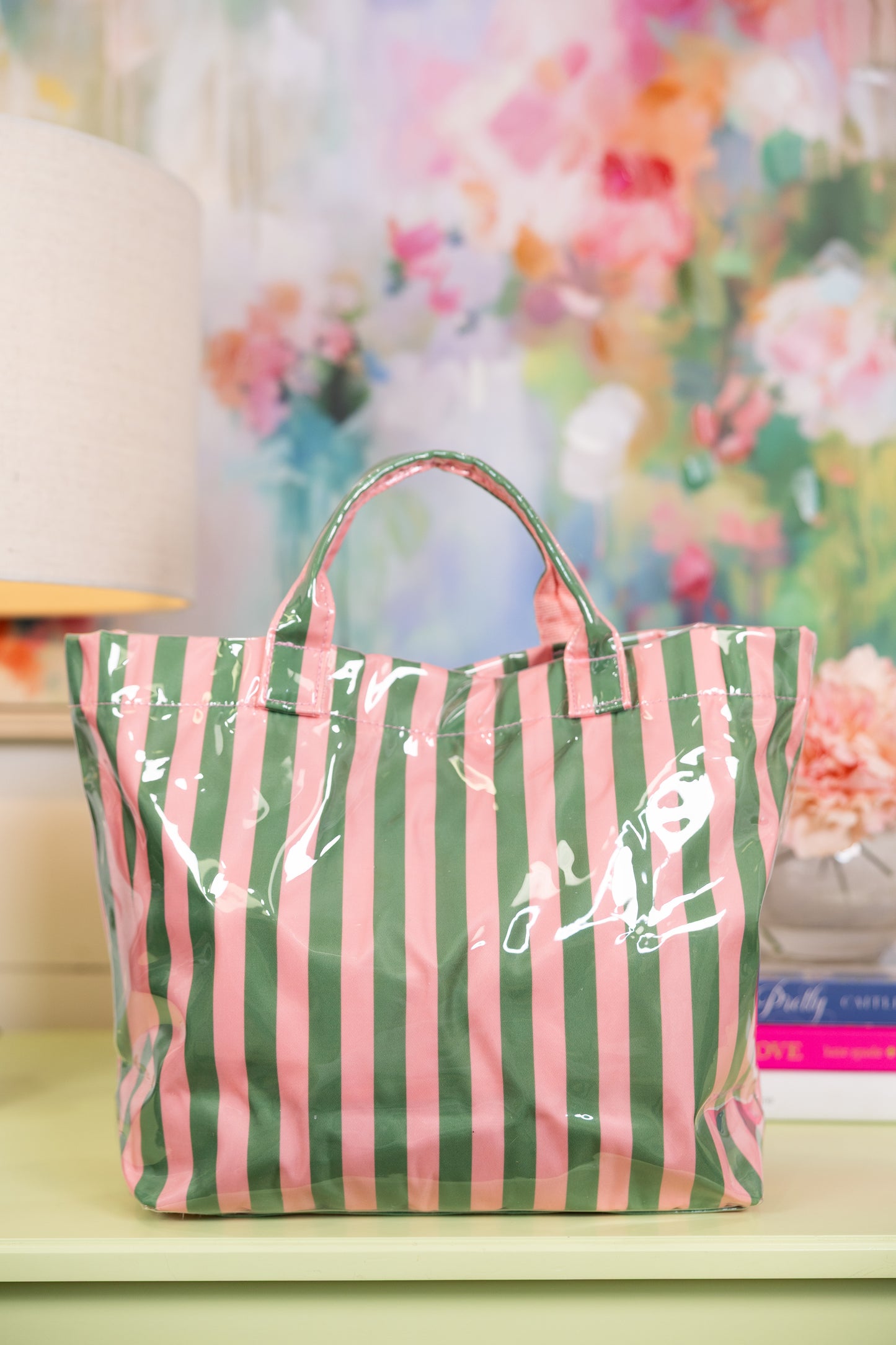 Cabana Stripe Tote Bag-Tote Bag-Wall To Wall-The Village Shoppe, Women’s Fashion Boutique, Shop Online and In Store - Located in Muscle Shoals, AL.