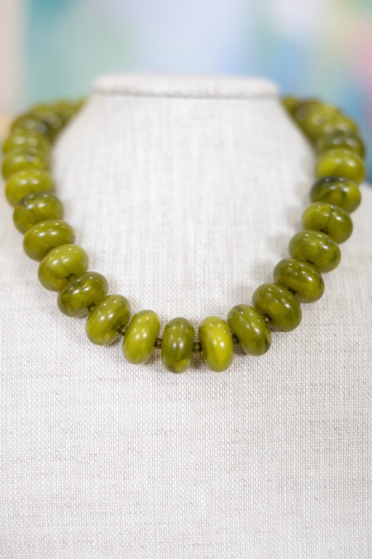 Sea Glass Beaded Necklace-Necklaces-Hart Designs-The Village Shoppe, Women’s Fashion Boutique, Shop Online and In Store - Located in Muscle Shoals, AL.
