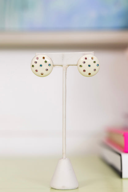 Birthday Cake Studs | Hart Designs-Earrings-Hart Designs-The Village Shoppe, Women’s Fashion Boutique, Shop Online and In Store - Located in Muscle Shoals, AL.