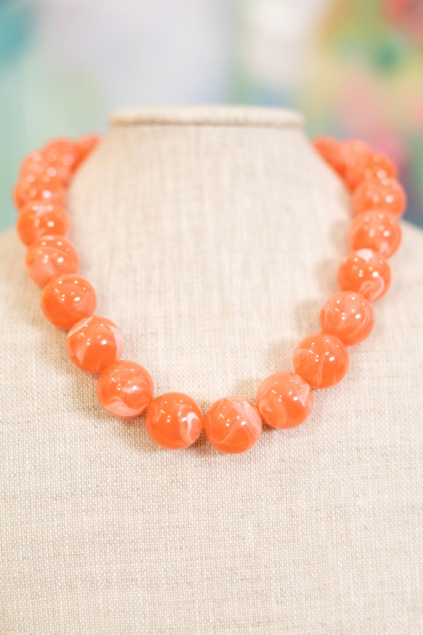 Sweet Tart Beaded Necklace-Necklaces-Hart Designs-The Village Shoppe, Women’s Fashion Boutique, Shop Online and In Store - Located in Muscle Shoals, AL.