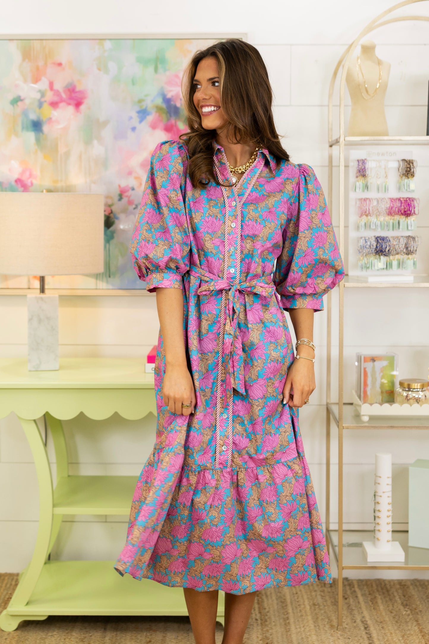 Actually Romantic Midi Dress-Midi Dress-Jodifl-The Village Shoppe, Women’s Fashion Boutique, Shop Online and In Store - Located in Muscle Shoals, AL.