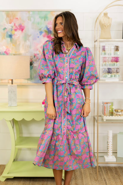 Actually Romantic Midi Dress-Midi Dress-Jodifl-The Village Shoppe, Women’s Fashion Boutique, Shop Online and In Store - Located in Muscle Shoals, AL.