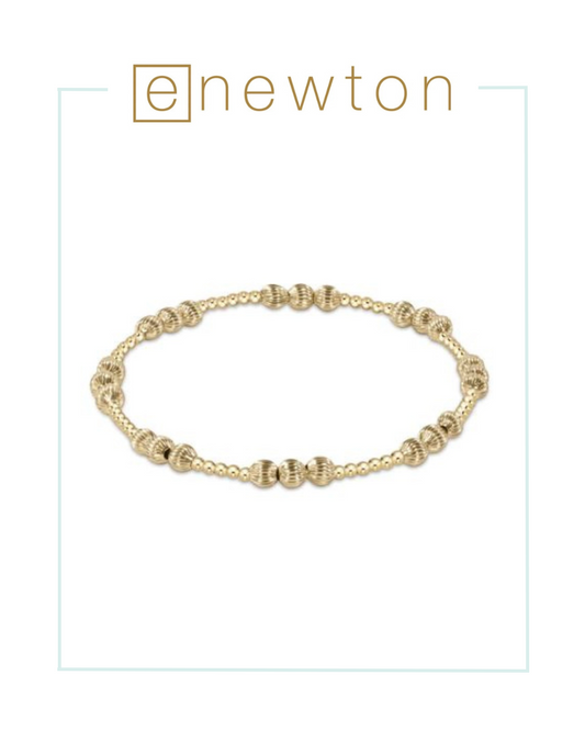 E Newton Dignity Joy Pattern 4mm Bead Bracelet - Gold-Bracelets-ENEWTON-The Village Shoppe, Women’s Fashion Boutique, Shop Online and In Store - Located in Muscle Shoals, AL.