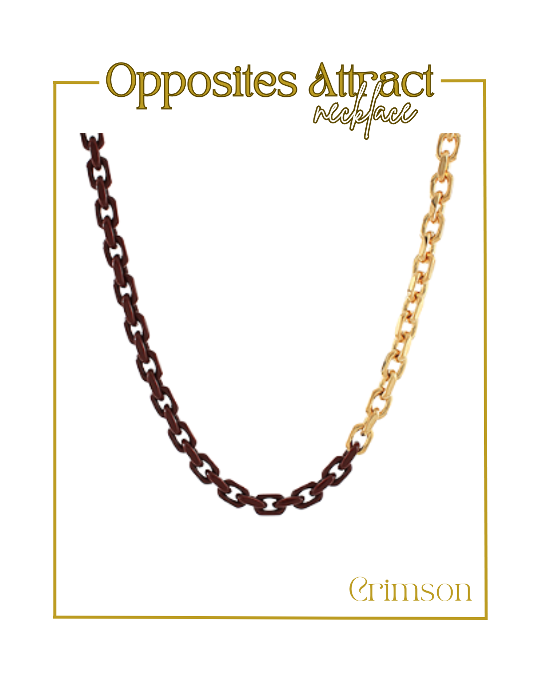 Opposites Attract Necklace-Necklaces-Golden Stella-The Village Shoppe, Women’s Fashion Boutique, Shop Online and In Store - Located in Muscle Shoals, AL.