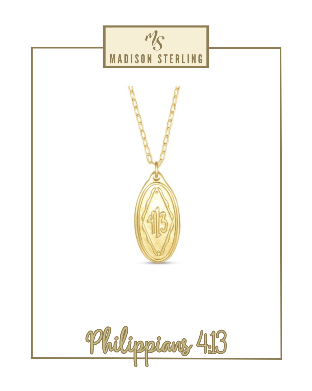 Scripture Necklace | Madison Sterling-Necklaces-Madison Sterling-The Village Shoppe, Women’s Fashion Boutique, Shop Online and In Store - Located in Muscle Shoals, AL.