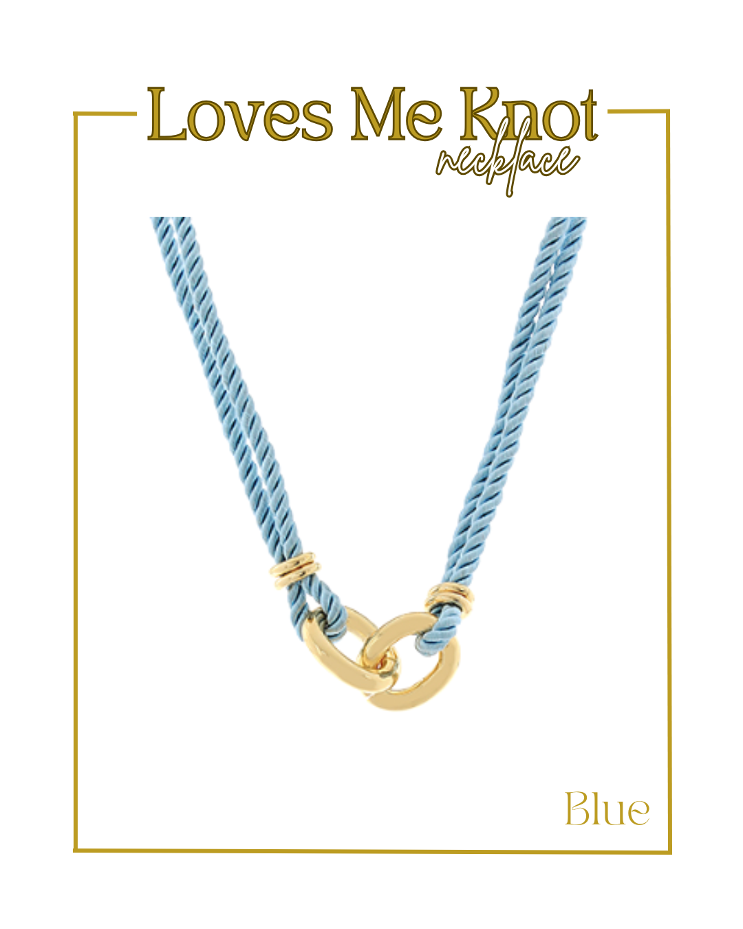 Loves Me Knot Necklace-Necklaces-Golden Stella-The Village Shoppe, Women’s Fashion Boutique, Shop Online and In Store - Located in Muscle Shoals, AL.