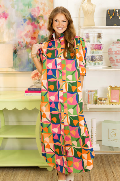 Petal Pop Midi Dress