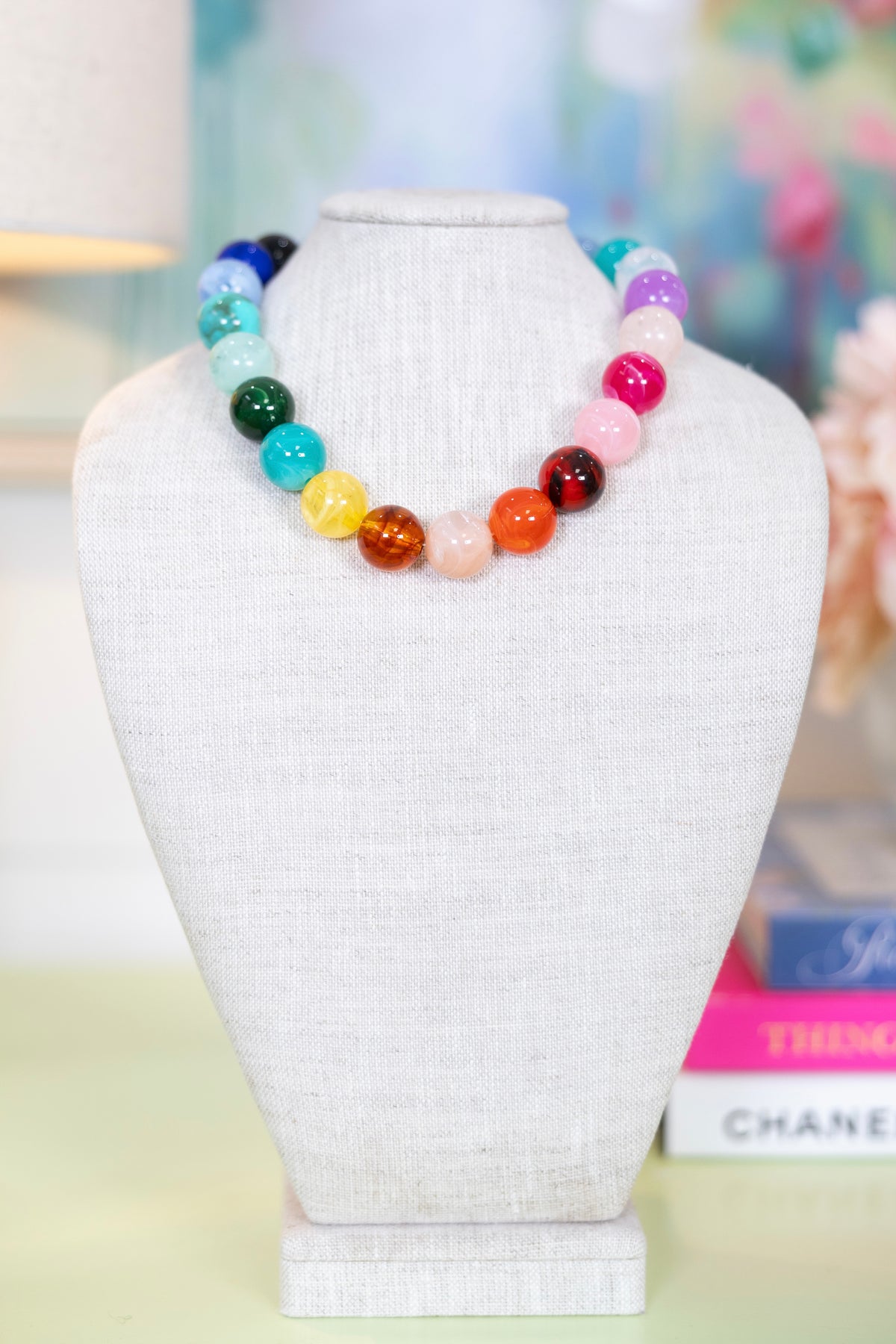 Sweet Tart Beaded Necklace-Necklaces-Hart Designs-The Village Shoppe, Women’s Fashion Boutique, Shop Online and In Store - Located in Muscle Shoals, AL.
