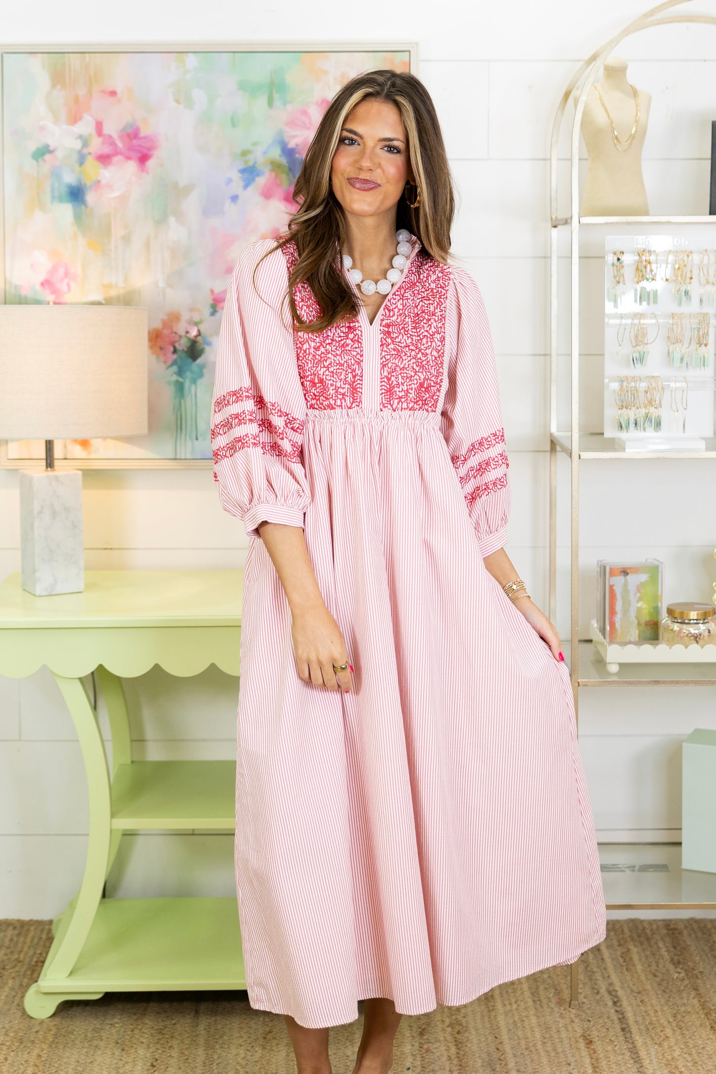 The Lizzie Midi Dress-Midi Dress-Jodifl-The Village Shoppe, Women’s Fashion Boutique, Shop Online and In Store - Located in Muscle Shoals, AL.