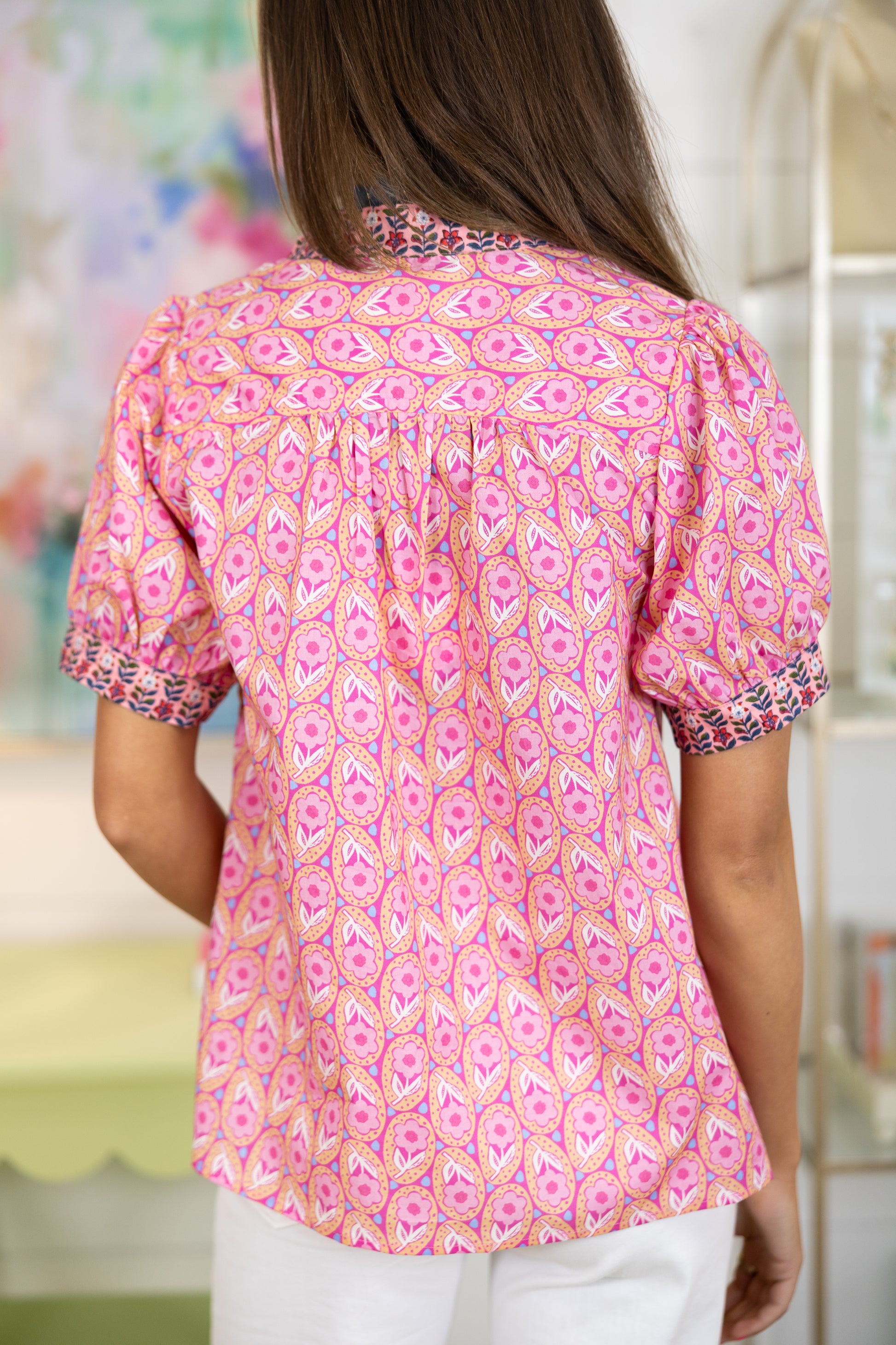 The Winslow Blouse-Short Sleeves-Umgee-The Village Shoppe, Women’s Fashion Boutique, Shop Online and In Store - Located in Muscle Shoals, AL.