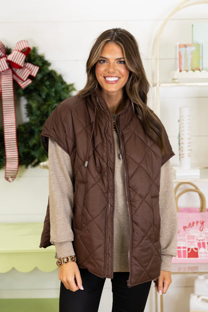 The Penelope Puffer Vest-Vest-Original USA-The Village Shoppe, Women’s Fashion Boutique, Shop Online and In Store - Located in Muscle Shoals, AL.