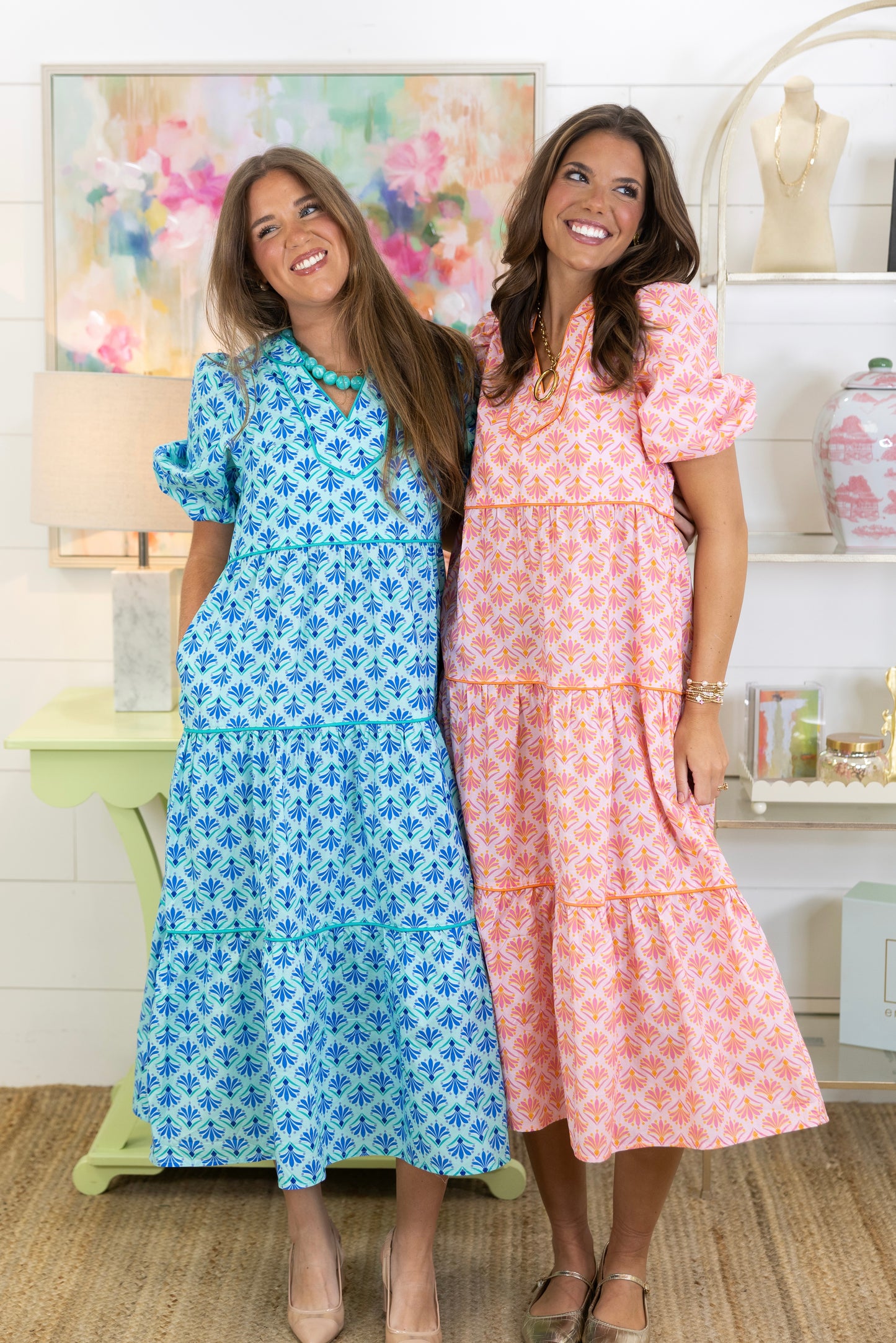 Many Meadows Midi Dress-Midi Dress-GiGiO-The Village Shoppe, Women’s Fashion Boutique, Shop Online and In Store - Located in Muscle Shoals, AL.