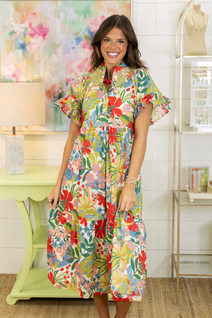 Havana Midi Dress-Midi Dress-Umgee-The Village Shoppe, Women’s Fashion Boutique, Shop Online and In Store - Located in Muscle Shoals, AL.