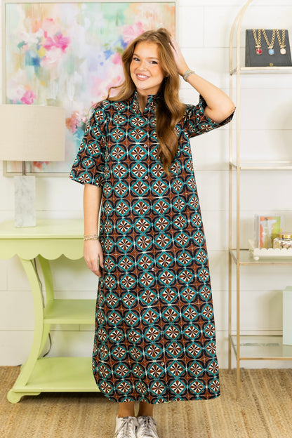 Retro Runway Midi Dress-Midi Dress-Entro-The Village Shoppe, Women’s Fashion Boutique, Shop Online and In Store - Located in Muscle Shoals, AL.