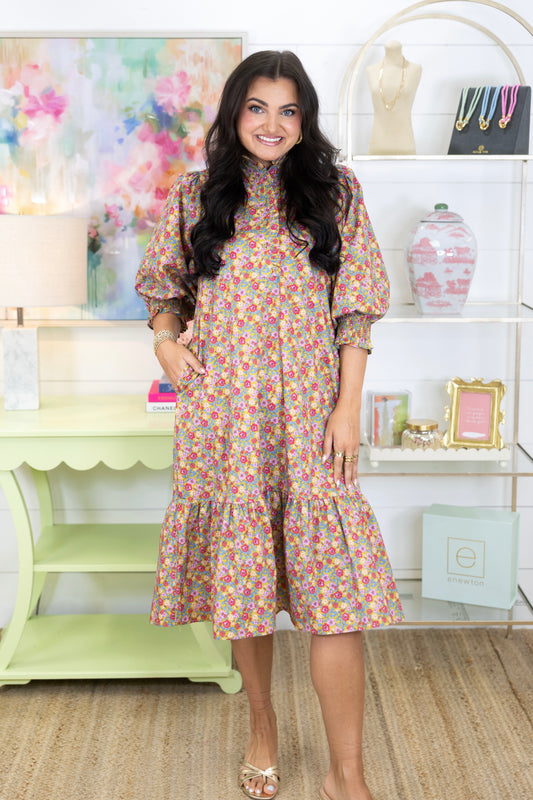 The Elodie Midi Dress-Midi Dress-Easel-The Village Shoppe, Women’s Fashion Boutique, Shop Online and In Store - Located in Muscle Shoals, AL.
