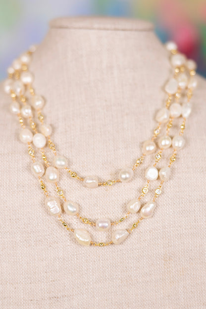 Make Waves Layer Necklace-Necklaces-Virtue-The Village Shoppe, Women’s Fashion Boutique, Shop Online and In Store - Located in Muscle Shoals, AL.