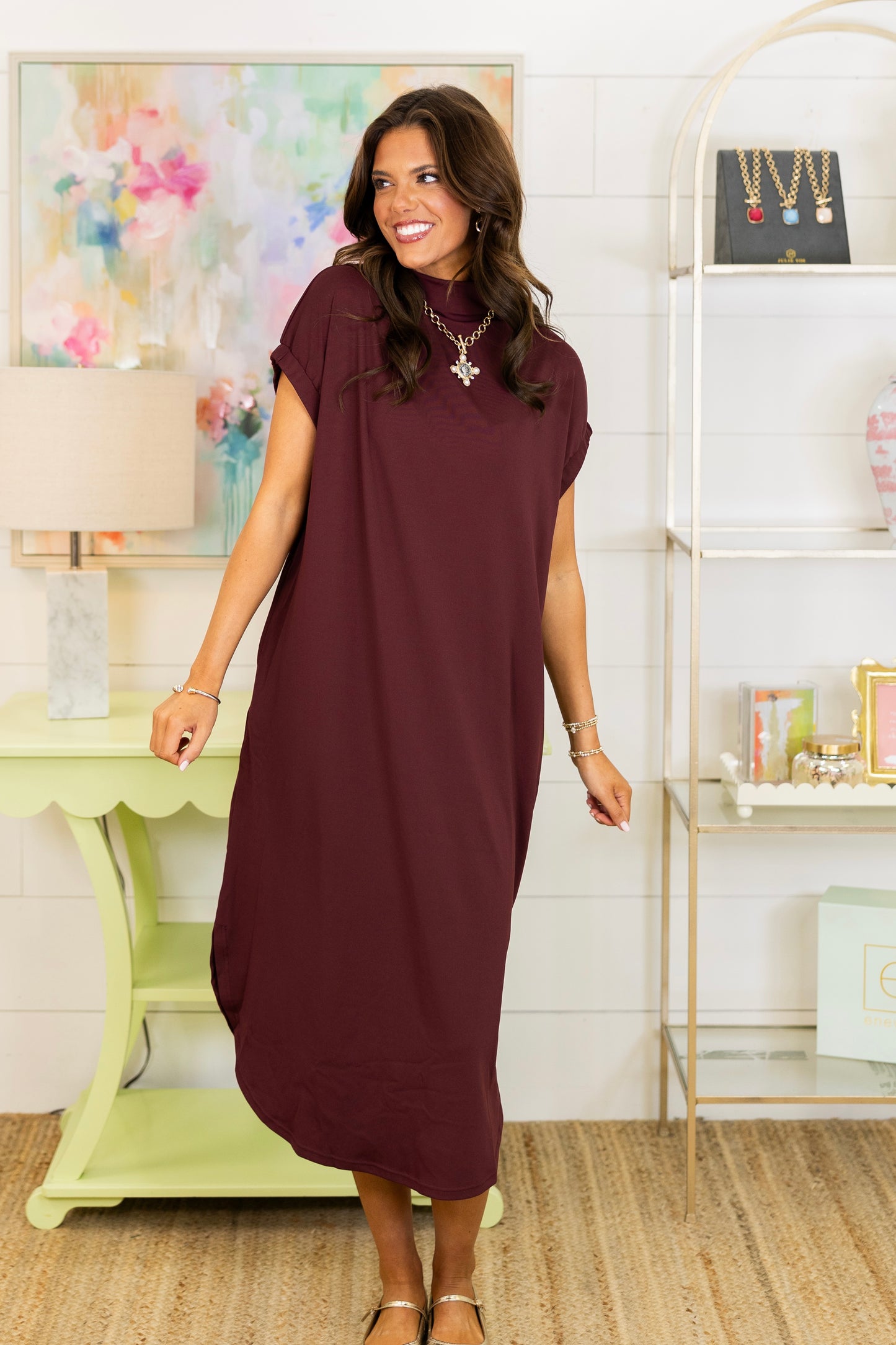 Smooth Operator Midi Dress-Midi Dress-Entro-The Village Shoppe, Women’s Fashion Boutique, Shop Online and In Store - Located in Muscle Shoals, AL.