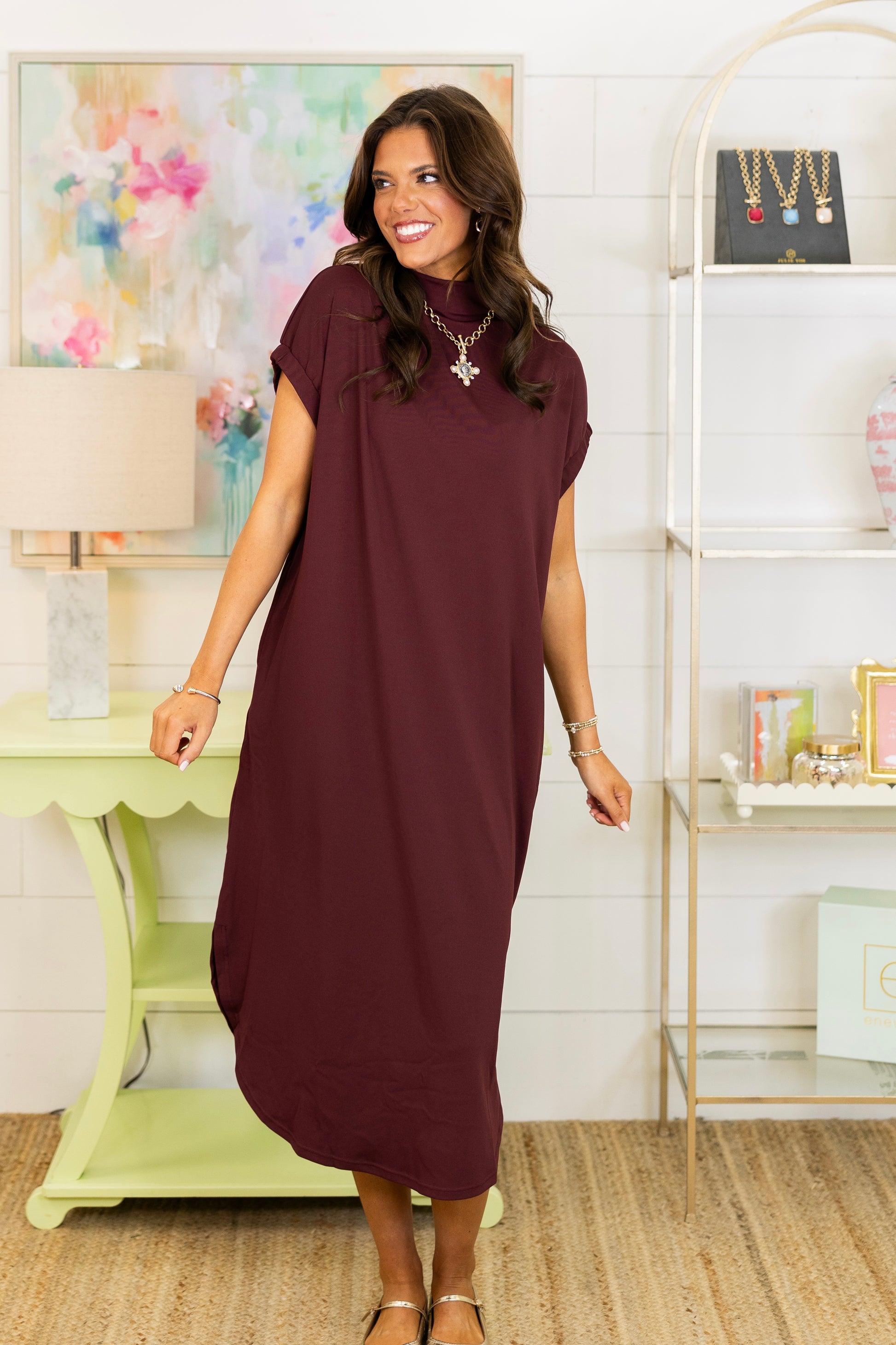 Smooth Operator Midi Dress-Midi Dress-Entro-The Village Shoppe, Women’s Fashion Boutique, Shop Online and In Store - Located in Muscle Shoals, AL.