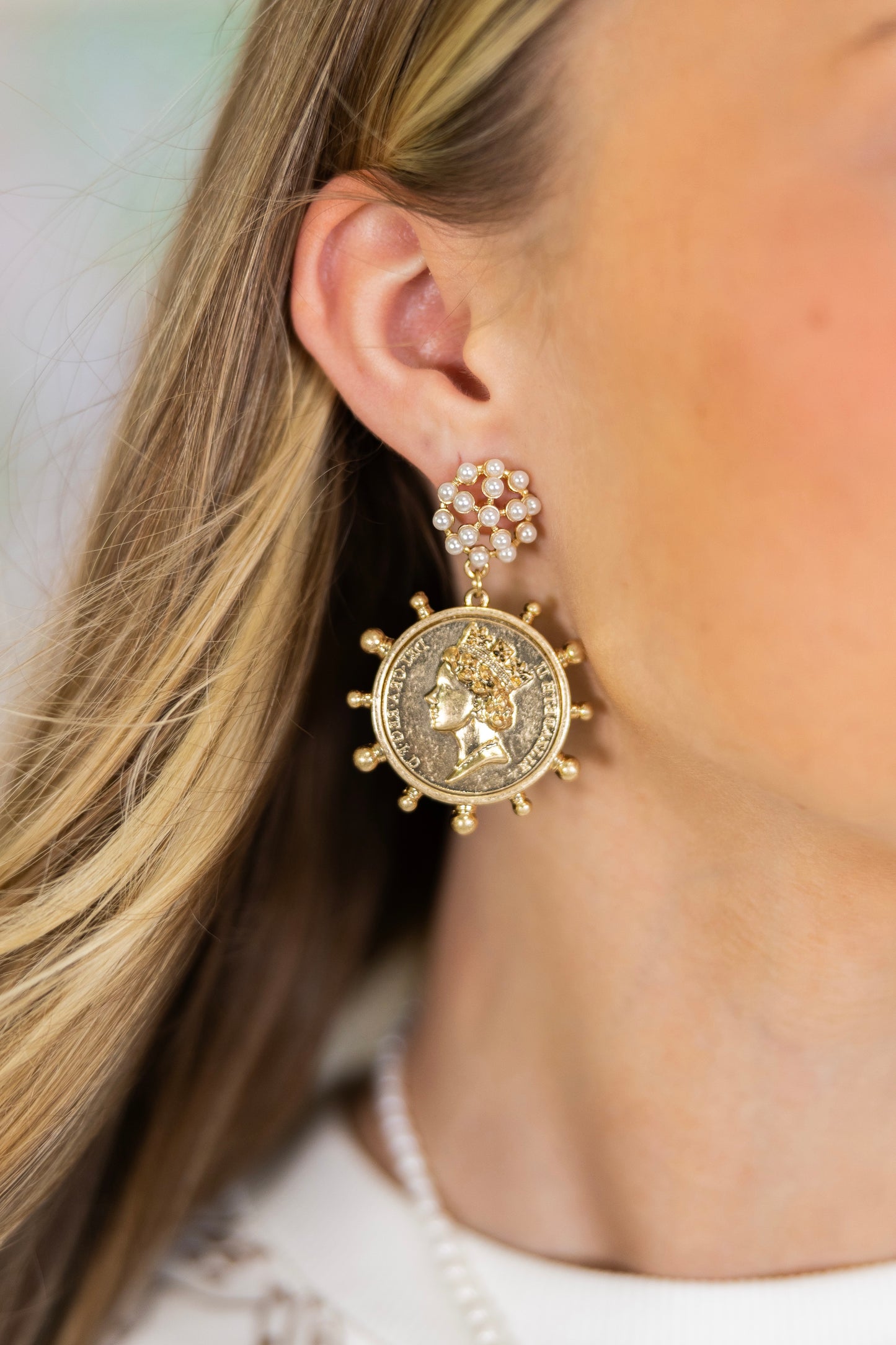 Crowning Glory Earrings-Earrings-Golden Stella-The Village Shoppe, Women’s Fashion Boutique, Shop Online and In Store - Located in Muscle Shoals, AL.