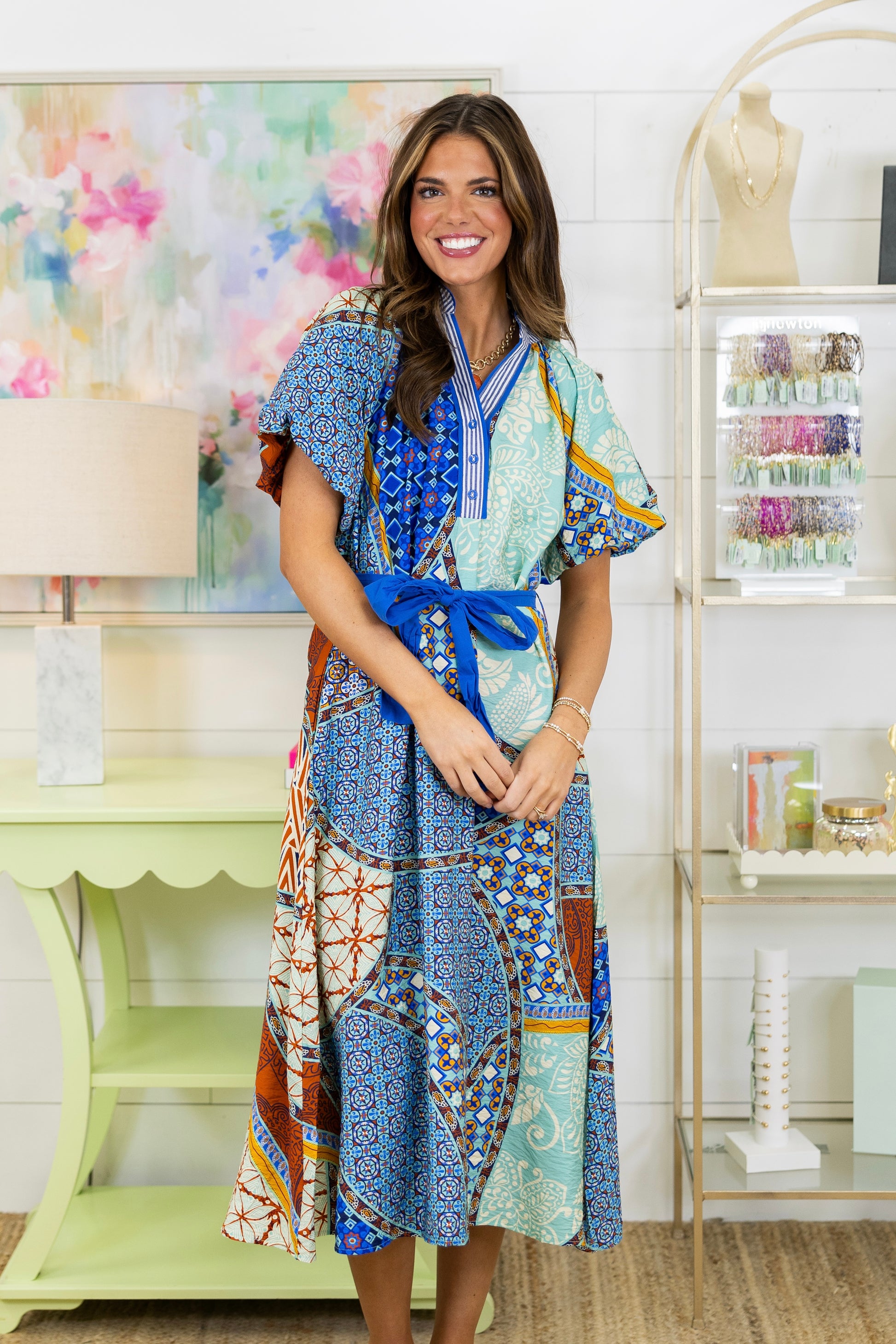 The Estelle Midi Dress-Midi Dress-Umgee-The Village Shoppe, Women’s Fashion Boutique, Shop Online and In Store - Located in Muscle Shoals, AL.