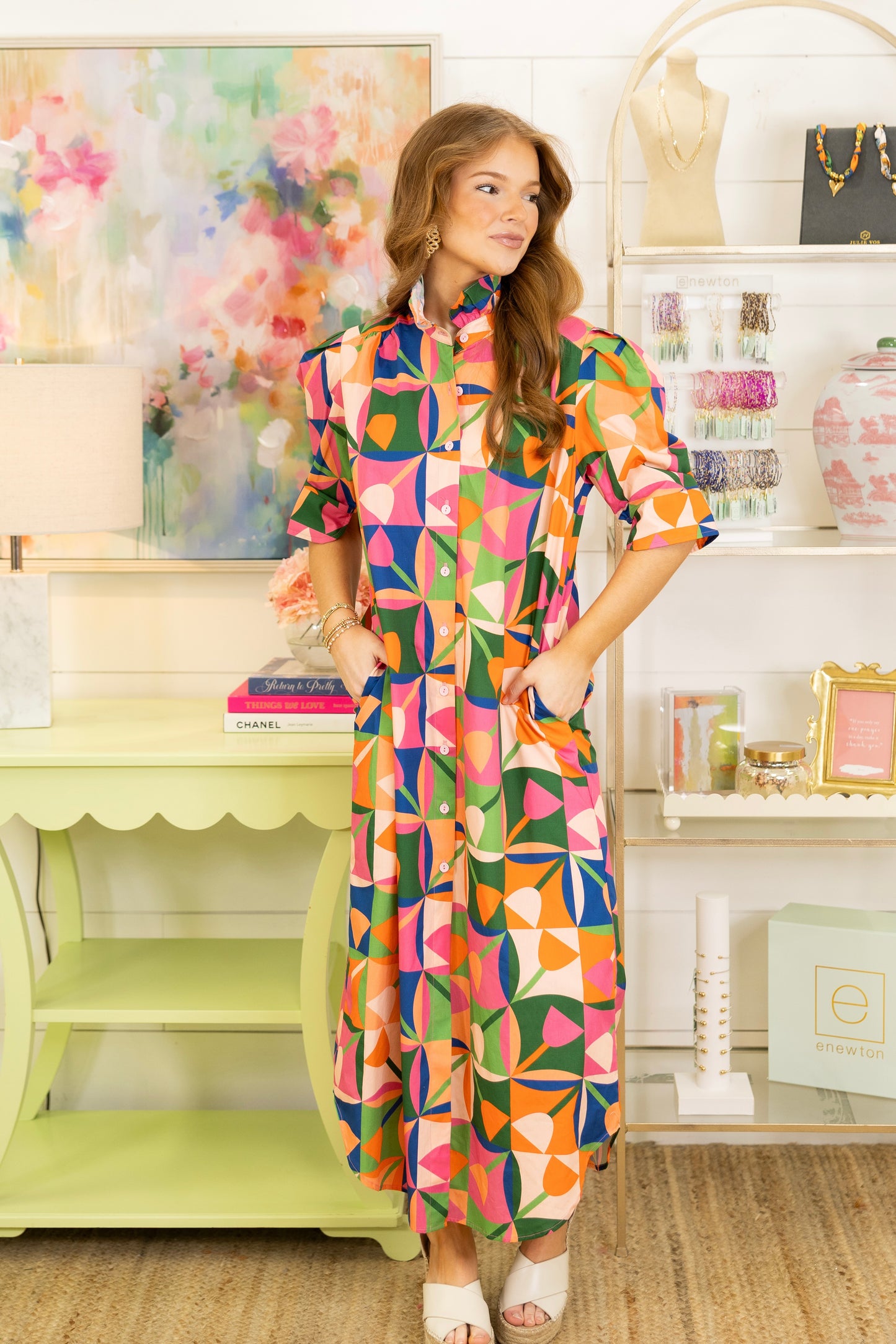 Petal Pop Midi Dress