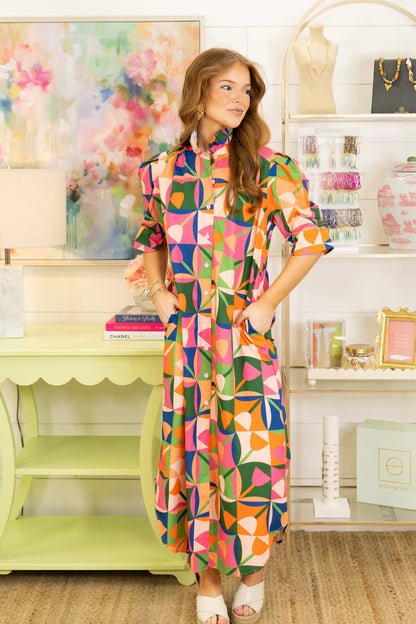 Petal Pop Midi Dress