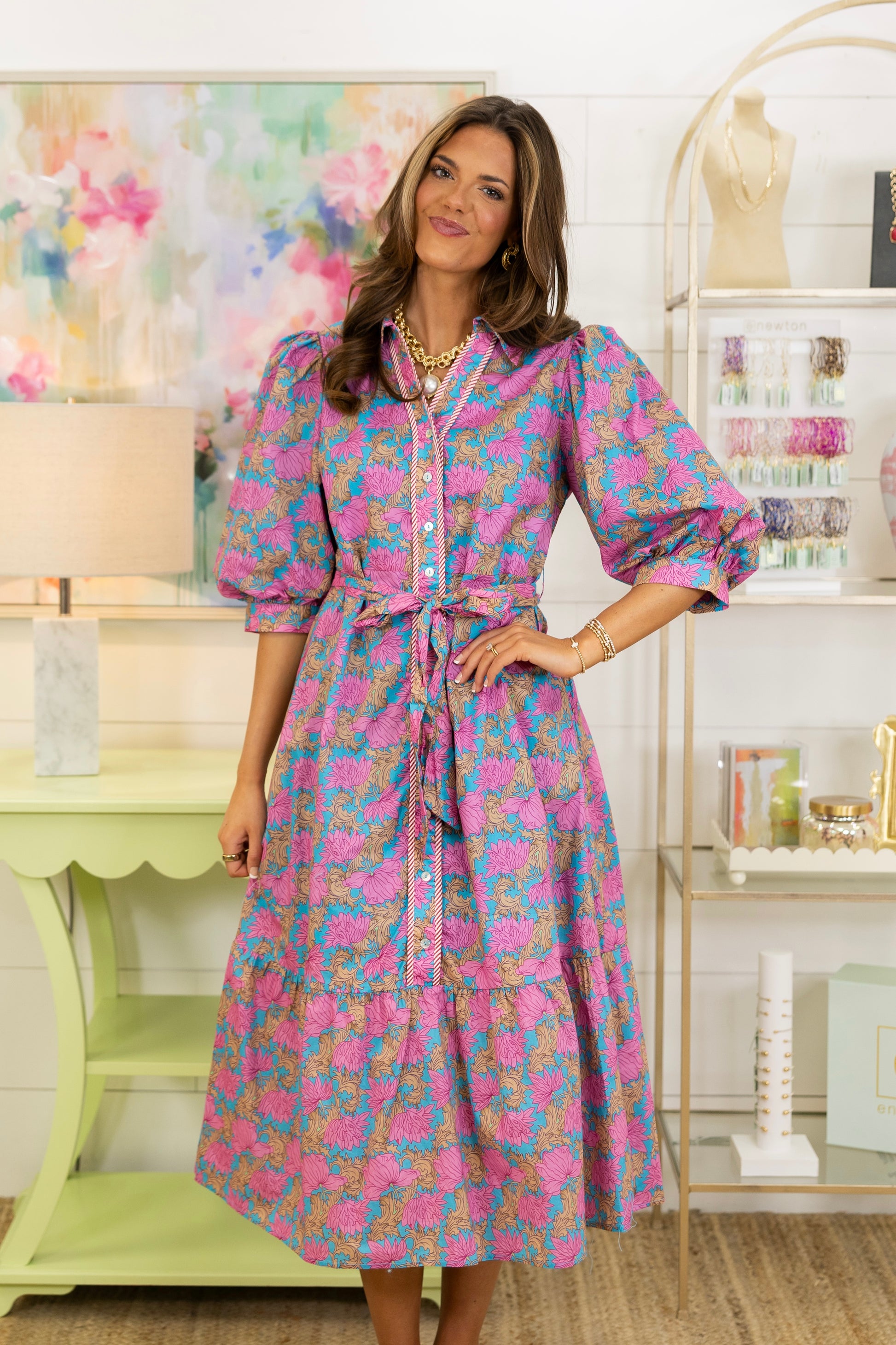 Actually Romantic Midi Dress-Midi Dress-Jodifl-The Village Shoppe, Women’s Fashion Boutique, Shop Online and In Store - Located in Muscle Shoals, AL.