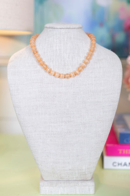 Crystal Clear Cat Eye Beaded Necklace-Necklaces-Hart Designs-The Village Shoppe, Women’s Fashion Boutique, Shop Online and In Store - Located in Muscle Shoals, AL.