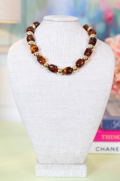 Sugar and Spice Beaded Necklace-Necklaces-Golden Stella-The Village Shoppe, Women’s Fashion Boutique, Shop Online and In Store - Located in Muscle Shoals, AL.