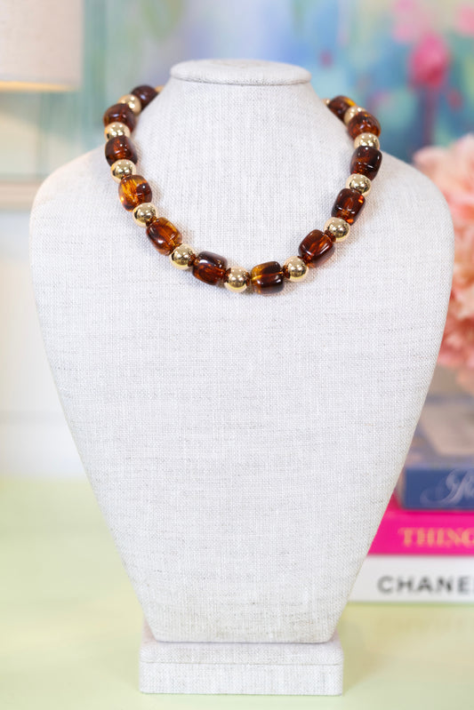 Sugar and Spice Beaded Necklace-Necklaces-Golden Stella-The Village Shoppe, Women’s Fashion Boutique, Shop Online and In Store - Located in Muscle Shoals, AL.