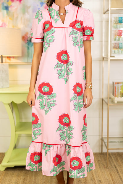 Floral Fantasy Midi Dress-Midi Dress-tcec-The Village Shoppe, Women’s Fashion Boutique, Shop Online and In Store - Located in Muscle Shoals, AL.