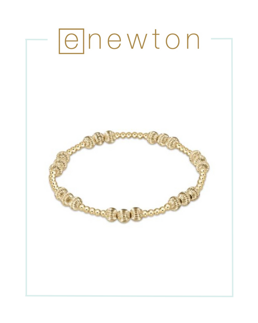 E Newton Dignity Joy Pattern 5mm Bead Bracelet - Gold-Bracelets-ENEWTON-The Village Shoppe, Women’s Fashion Boutique, Shop Online and In Store - Located in Muscle Shoals, AL.