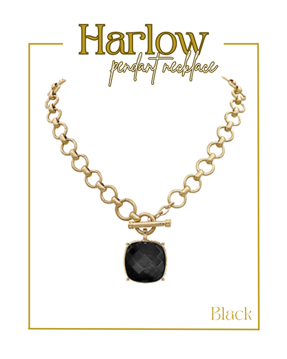 Harlow Pendant Necklace-Necklaces-Golden Stella-The Village Shoppe, Women’s Fashion Boutique, Shop Online and In Store - Located in Muscle Shoals, AL.