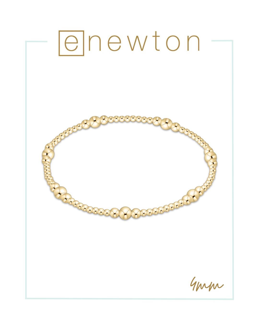Enewton Purpose Pattern Bead Bracelet - Gold-Bracelets-ENEWTON-The Village Shoppe, Women’s Fashion Boutique, Shop Online and In Store - Located in Muscle Shoals, AL.