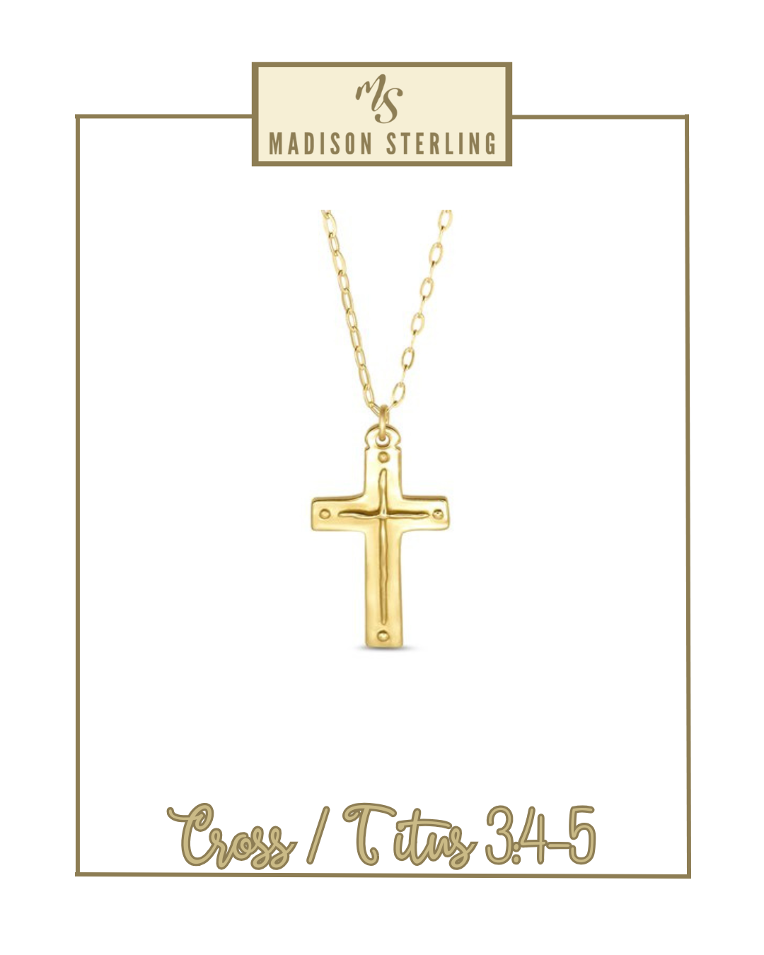 Scripture Necklace | Madison Sterling-Necklaces-Madison Sterling-The Village Shoppe, Women’s Fashion Boutique, Shop Online and In Store - Located in Muscle Shoals, AL.