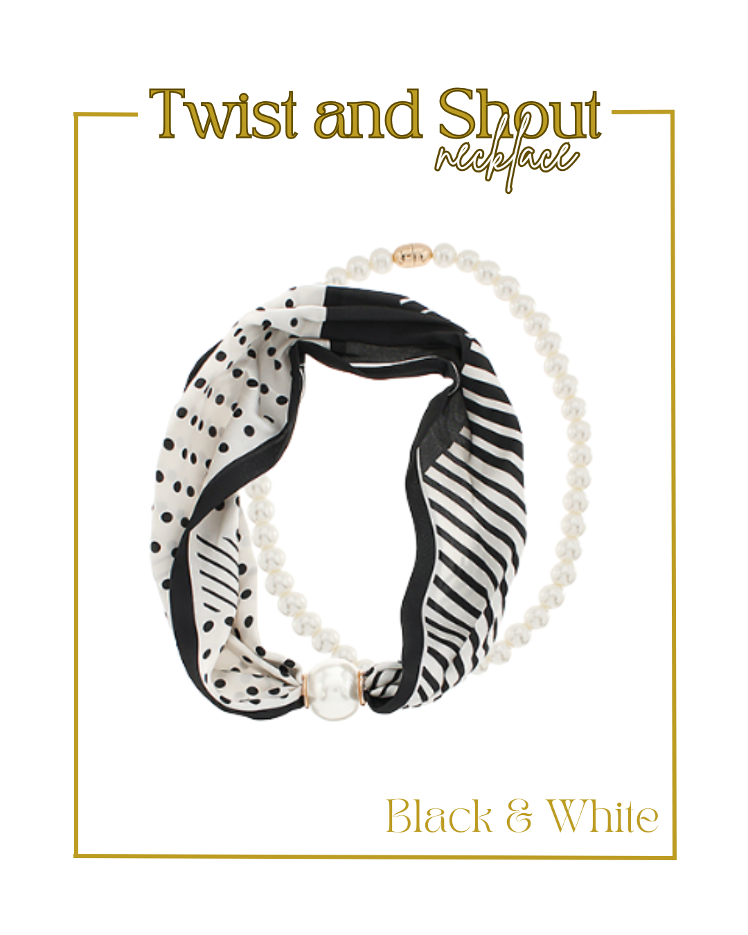 Twist and Shout Necklace-Necklaces-Golden Stella-The Village Shoppe, Women’s Fashion Boutique, Shop Online and In Store - Located in Muscle Shoals, AL.