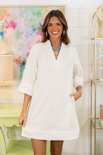 Seabreeze Embroidered Shift Dress-Mini Dress-Jodifl-The Village Shoppe, Women’s Fashion Boutique, Shop Online and In Store - Located in Muscle Shoals, AL.