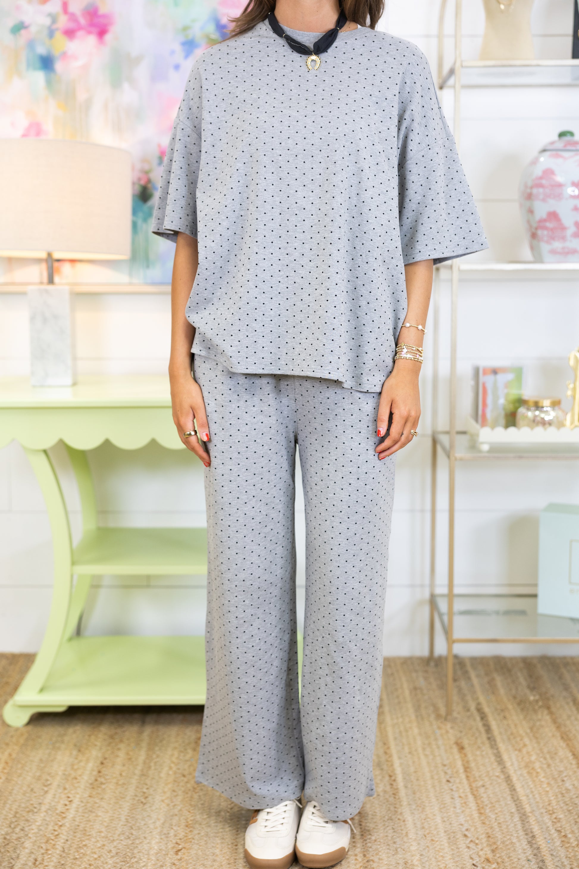 Coffee Break Set-Matching Set-Polagram-The Village Shoppe, Women’s Fashion Boutique, Shop Online and In Store - Located in Muscle Shoals, AL.