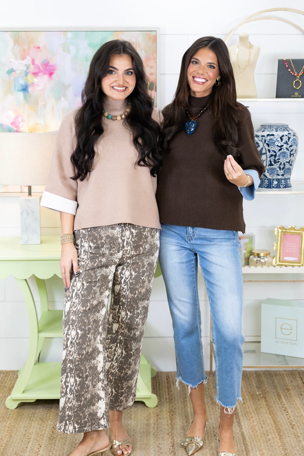 The Crawford Contrast Sweater-Sweaters-Entro-The Village Shoppe, Women’s Fashion Boutique, Shop Online and In Store - Located in Muscle Shoals, AL.