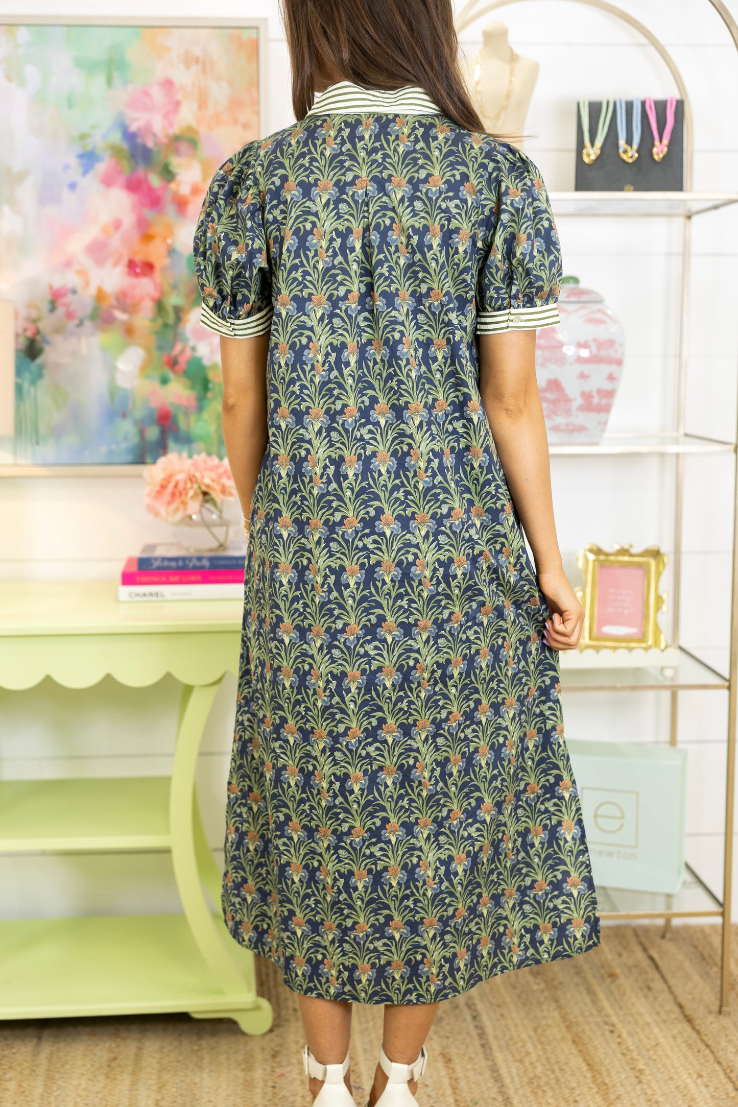 Willow Grove Midi Dress-Midi Dress-Entro-The Village Shoppe, Women’s Fashion Boutique, Shop Online and In Store - Located in Muscle Shoals, AL.
