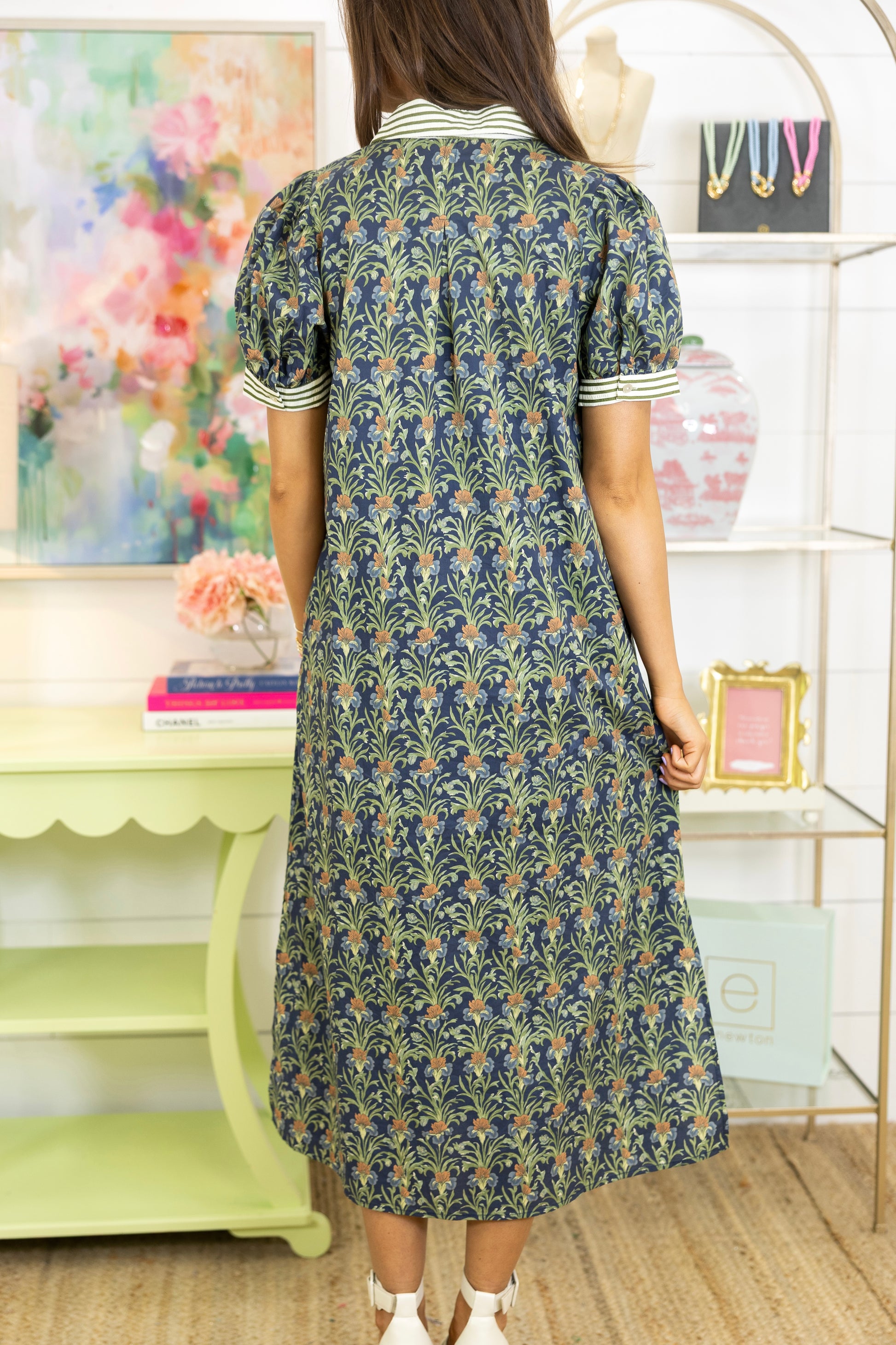 Willow Grove Midi Dress-Midi Dress-Entro-The Village Shoppe, Women’s Fashion Boutique, Shop Online and In Store - Located in Muscle Shoals, AL.