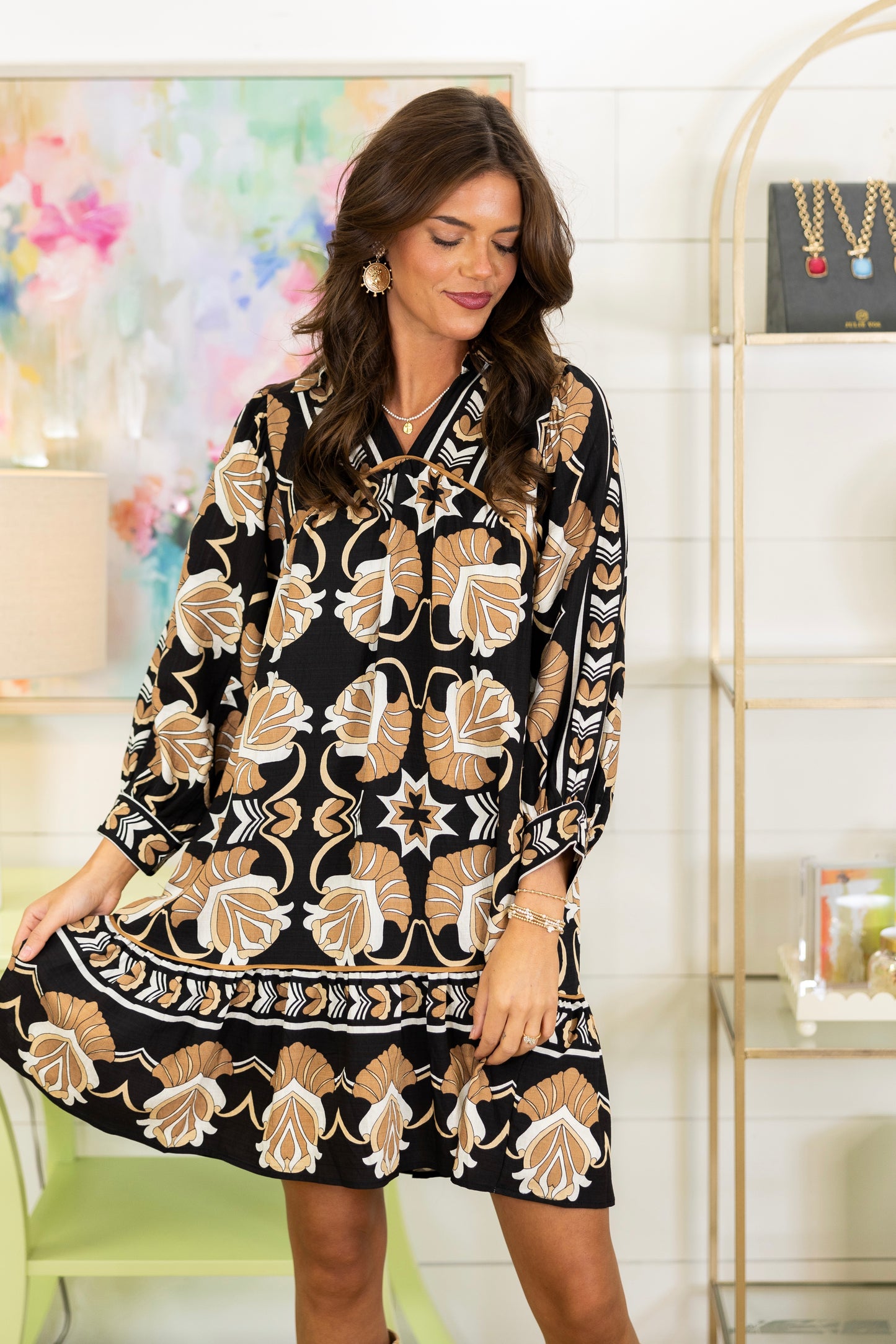 The Conklin Dress-Mini Dress-Umgee-The Village Shoppe, Women’s Fashion Boutique, Shop Online and In Store - Located in Muscle Shoals, AL.