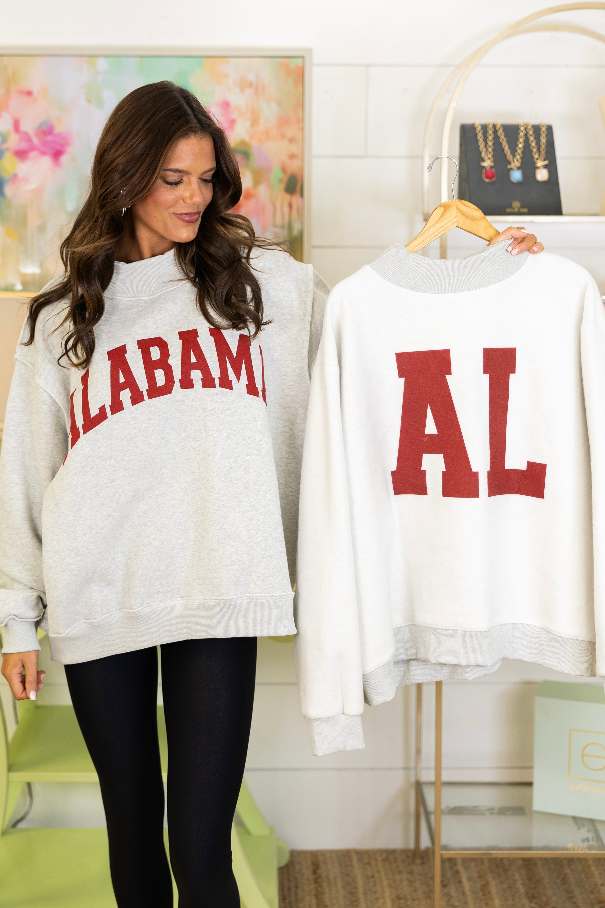 Crimson Tide Reversible Sweatshirt-Sweatshirt-Bucketlist-The Village Shoppe, Women’s Fashion Boutique, Shop Online and In Store - Located in Muscle Shoals, AL.