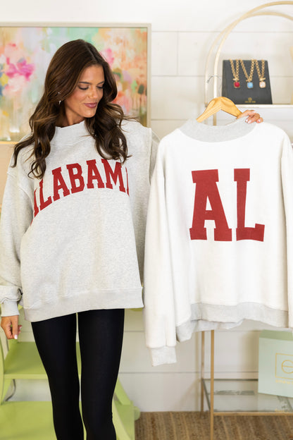 Crimson Tide Reversible Sweatshirt-Sweatshirt-Bucketlist-The Village Shoppe, Women’s Fashion Boutique, Shop Online and In Store - Located in Muscle Shoals, AL.